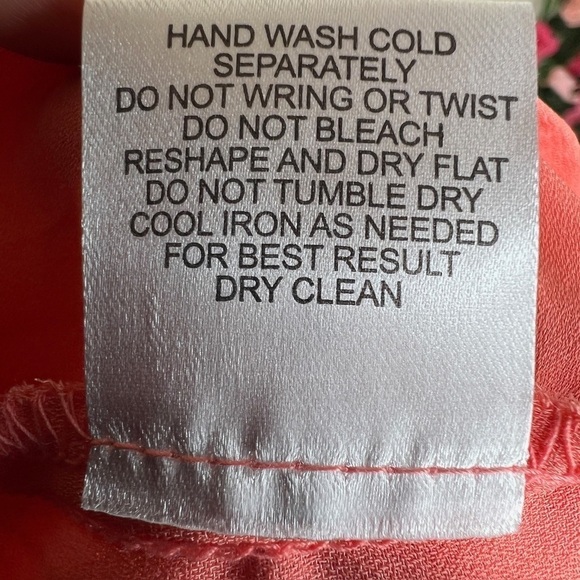 Pink Rose NWT V-Neck Blouse Shirts Womens Medium Sheer Flowy Airy Work Office - Picture 7 of 9